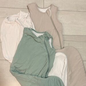 Set of Kyte Baby Sleep Sacks in Neutral Tones